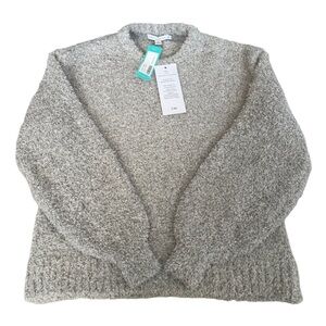 Threads 4 Thought Naia Boucle Sweater Heather Gray Crewneck Balloon Sleeve